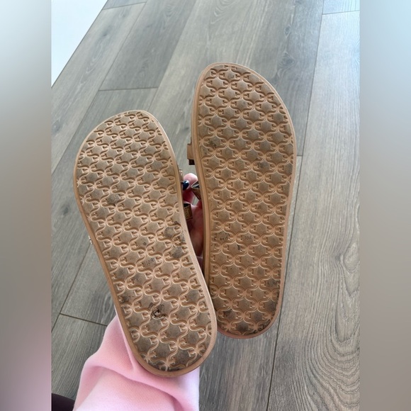 Sam Edelman Valeri Patent Leather Slides Tan Brown Slip On Size 10.5 - Picture 8 of 8